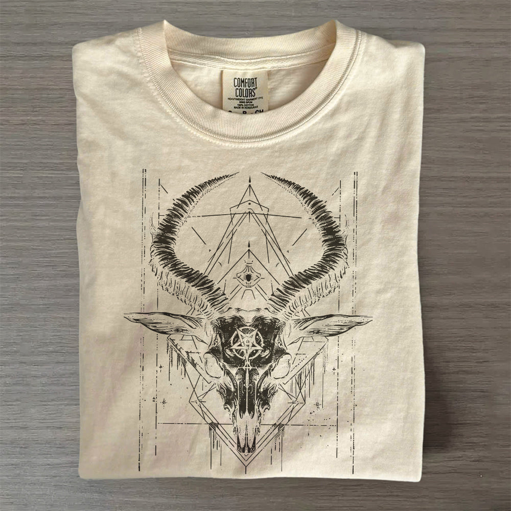 Baphomet Graphic Tee, Unisex Satanic Alt Shirt