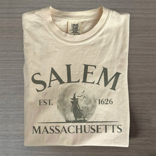 Spooky Season Comfort Colors® Halloween Tee- Salem Witch T-Shirt