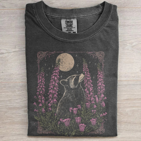 Oversized Washed Comfort Colors® Tee- Funny Raccoon T_Shirt