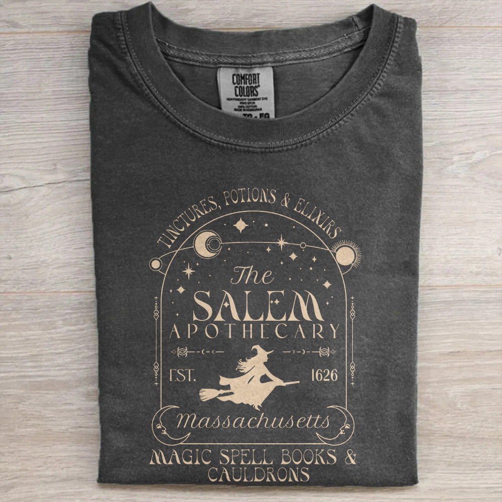 The Salem Apothecary Tee – Vintage Witch Halloween Shirt