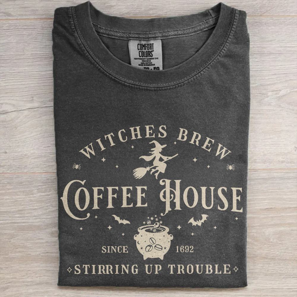 Witches Coffee House Vintage Salem Tee- Halloween Shirt