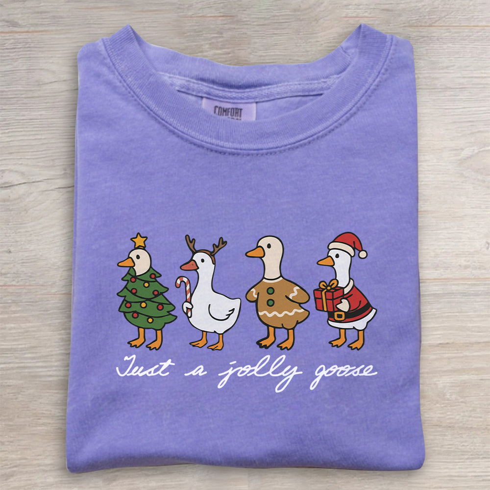 Just A Jolly Goose Christmas Shirt