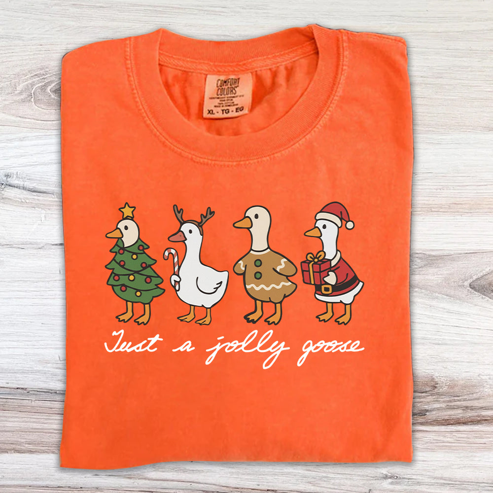 Just A Jolly Goose Christmas Shirt