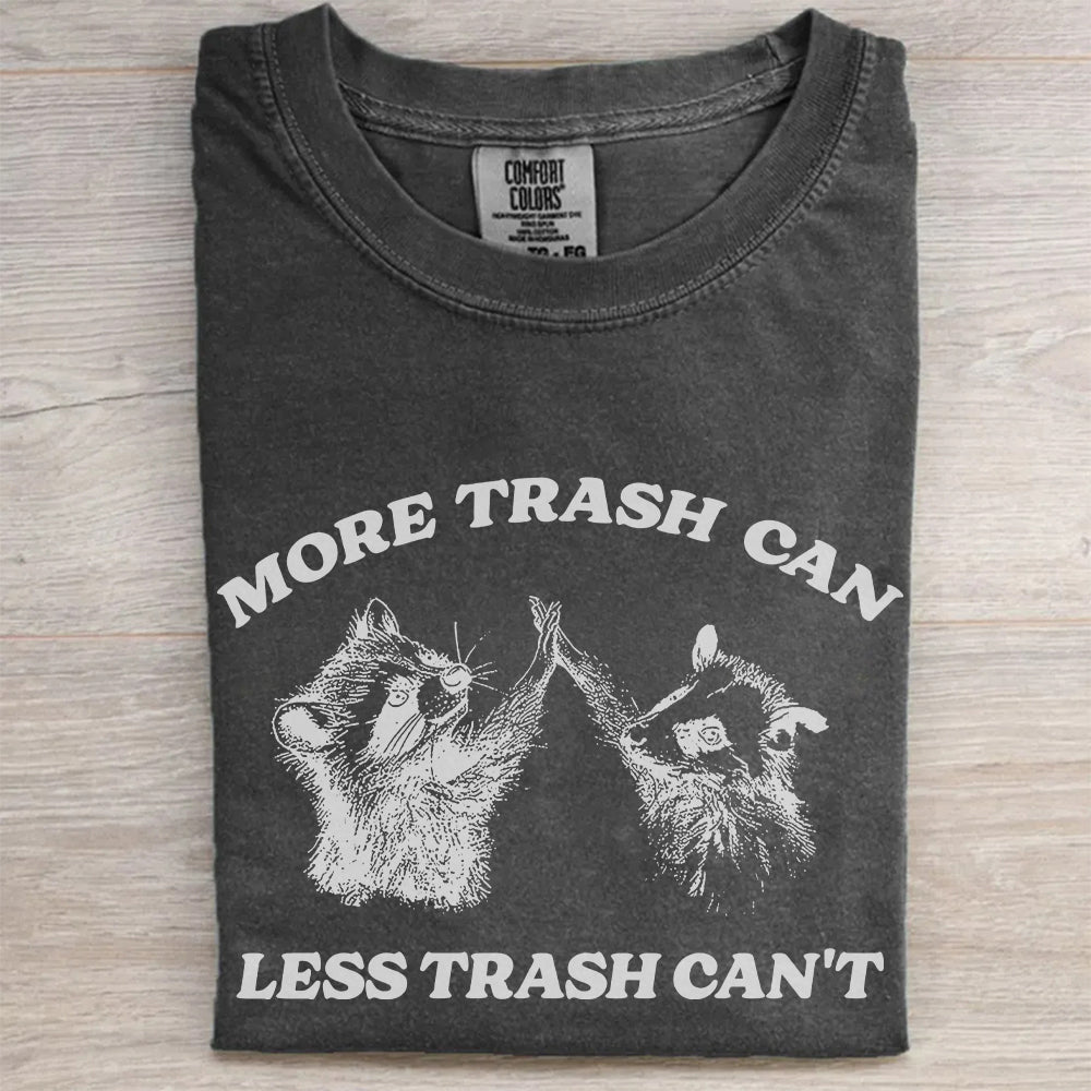 More Trash Can Less Trash Can't Vintage Raccoon Opossum T-Shirt