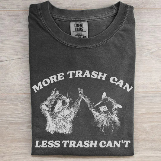 More Trash Can Less Trash Can't Vintage Raccoon Opossum T-Shirt