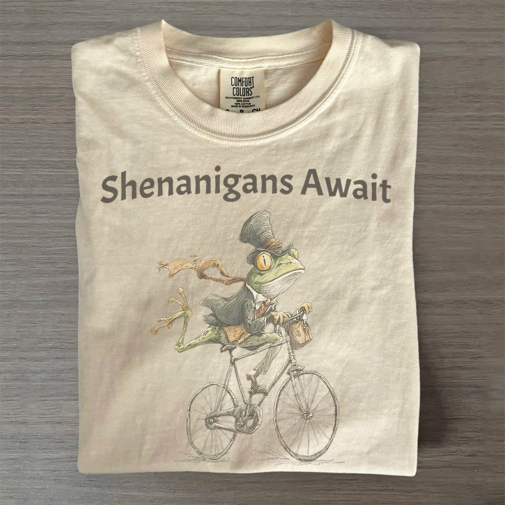Shenanigans Await Frog T-Shirt
