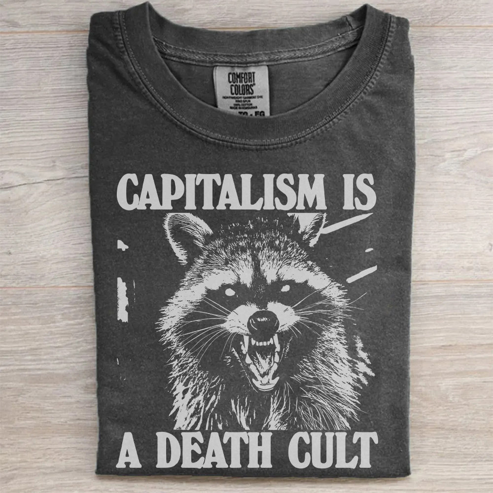 Ungovernable Raccoon Shirt – Funny Anti-Capitalist Vintage Tee