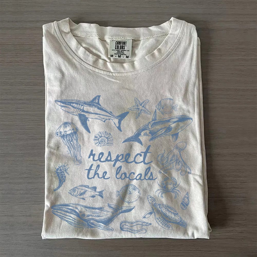 Retro Marine Animals T-Shirt