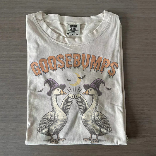 Goose Bumps Tee – Funny Halloween & Autumn Shirt