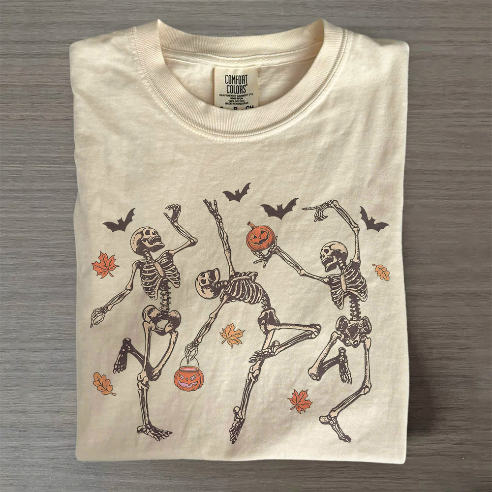 Vintage Skeleton Dance Tee – Retro Shirt