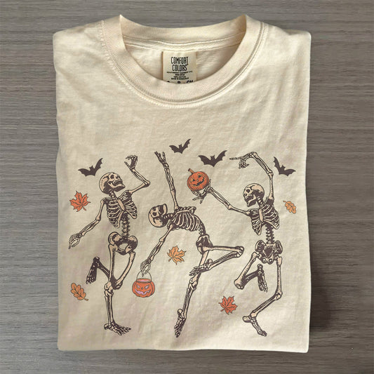 Vintage Skeleton Dance Tee – Retro Shirt