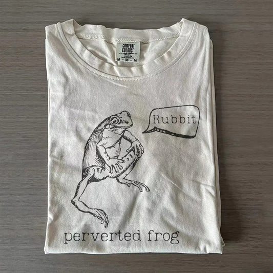Perverted Frog Graphic Tee – Funny Frog Lover Shirt