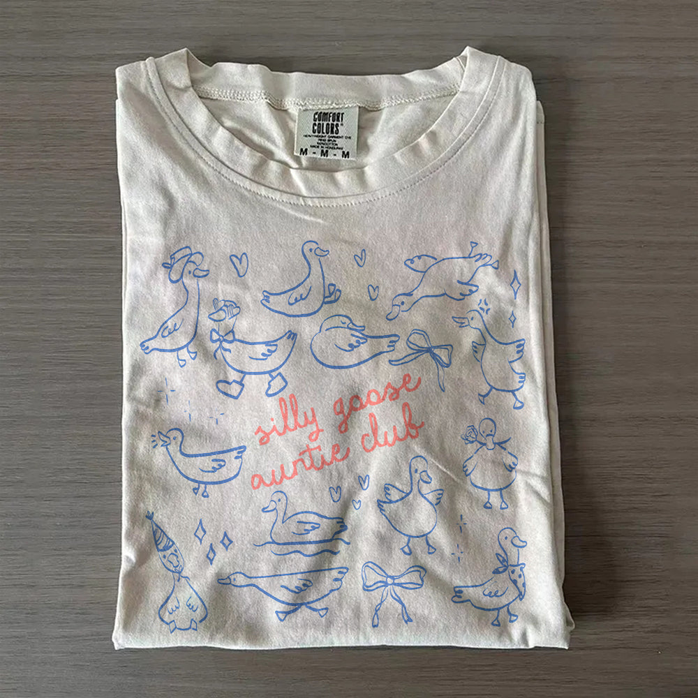 Silly Goose Auntie Shirt – New Aunt Pregnancy Reveal Tee