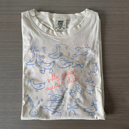 Silly Goose Auntie Shirt – New Aunt Pregnancy Reveal Tee