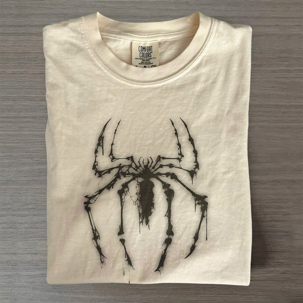 Retro Spider Oversized Shirt – Vintage Hero & Dark Art Tee