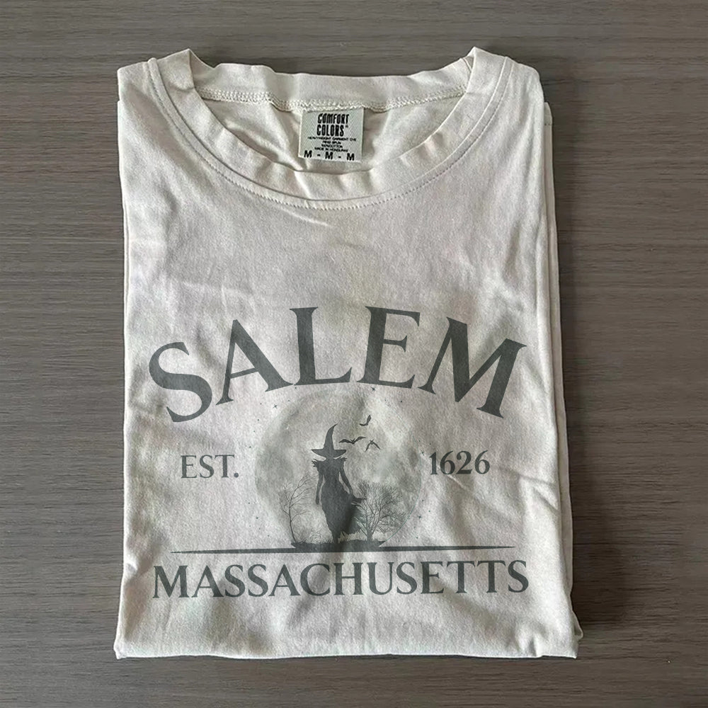 Spooky Season Comfort Colors® Halloween Tee- Salem Witch T-Shirt