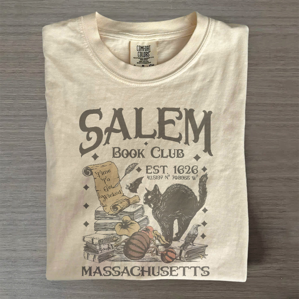 Salem Witches Vintage Halloween Shirt- Spooky Book Lover Tee