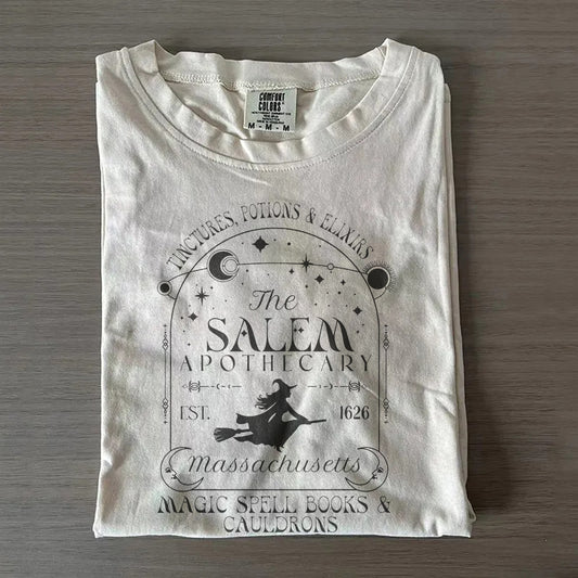The Salem Apothecary Tee – Vintage Witch Halloween Shirt