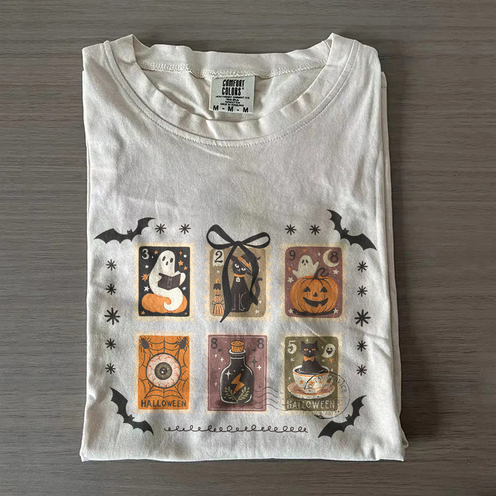 Retro Ghost Halloween Shirt – Comfort Colors® Fall Pumpkin Tee