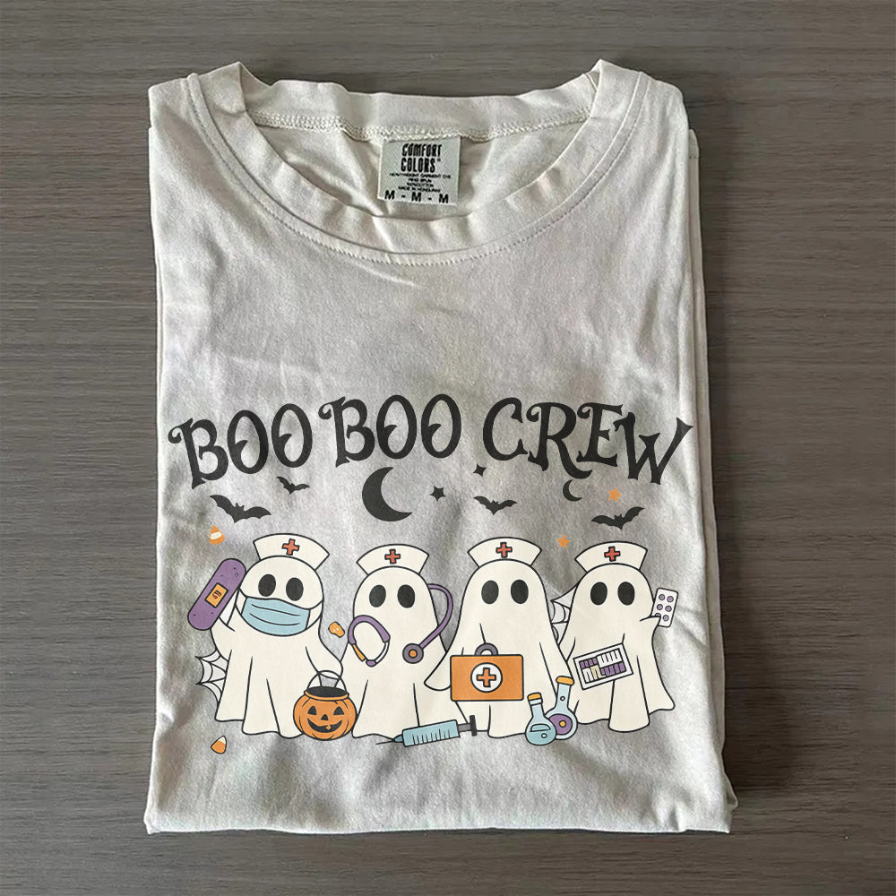 Halloween Nurse Shirt – Comfort Colors® Boo Boo Ghost Spooky Season Tee
