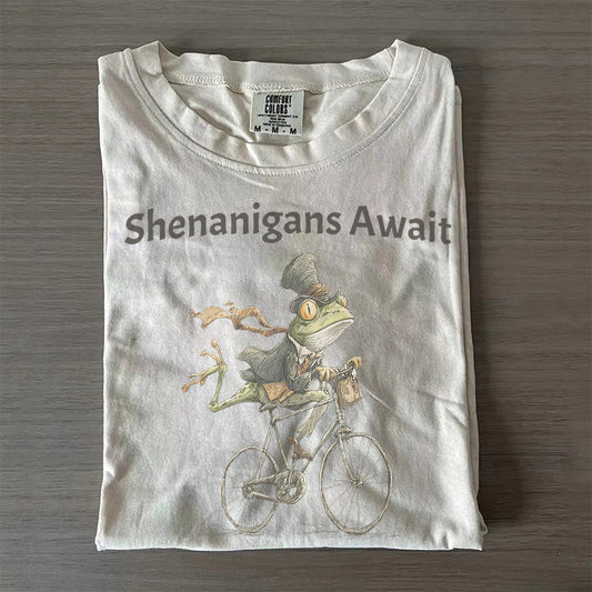 Shenanigans Await Frog T-Shirt