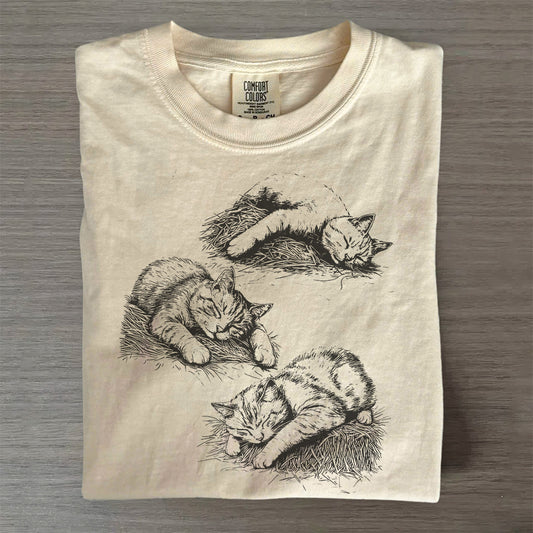 Vintage Style Chill Cats T-Shirt