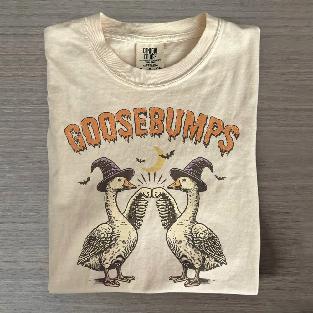Goose Bumps Tee – Funny Halloween & Autumn Shirt