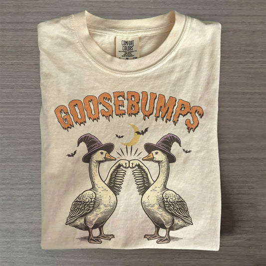 Goose Bumps Tee – Funny Halloween & Autumn Shirt