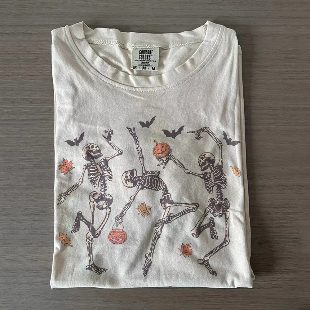 Vintage Skeleton Dance Tee – Retro Shirt