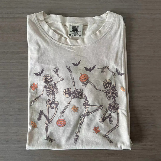 Vintage Skeleton Dance Tee – Retro Shirt