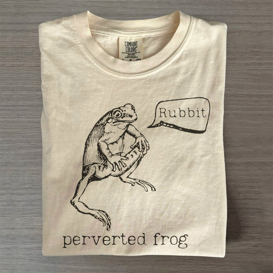 Perverted Frog Graphic Tee – Funny Frog Lover Shirt
