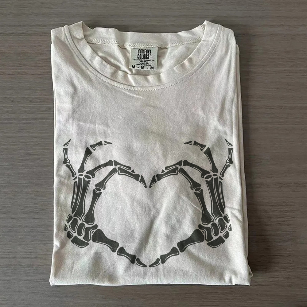 Skeleton Hand Top – Womens Spooky Season Halloween Outfit