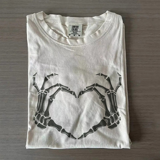Skeleton Hand Top – Womens Spooky Season Halloween Outfit