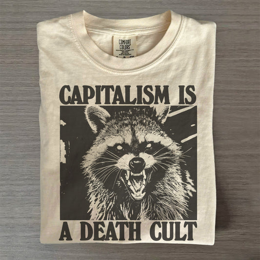 Ungovernable Raccoon Shirt – Funny Anti-Capitalist Vintage Tee