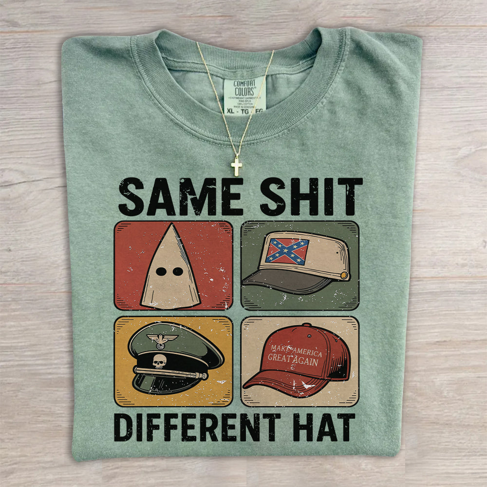 Same Shit Different Hat Political Graphic Tee