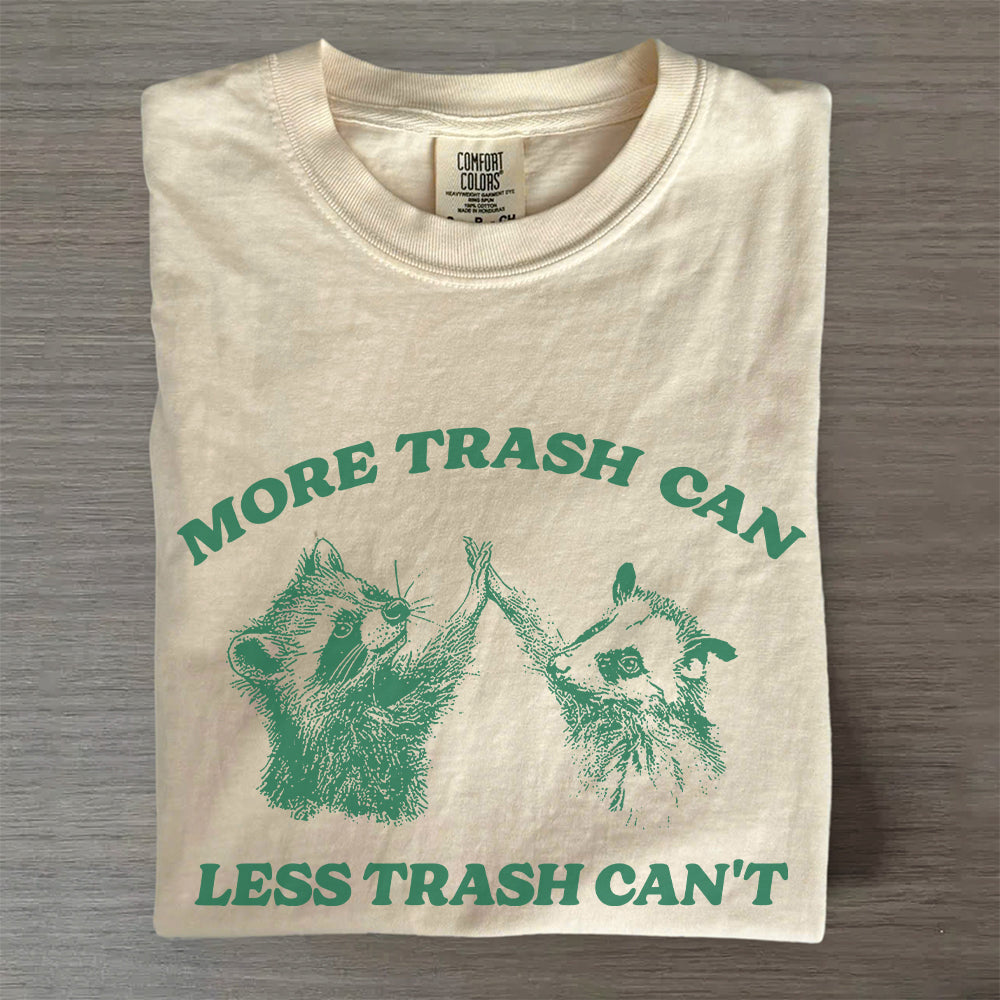 More Trash Can Less Trash Can't Vintage Raccoon Opossum T-Shirt