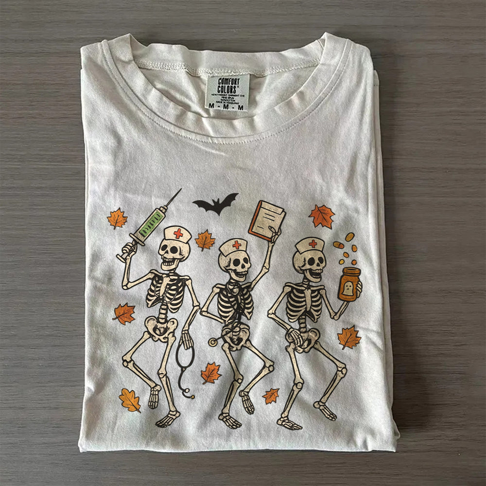 Halloween Nurse Skeleton Shirt | Spooky RN Fall Tee