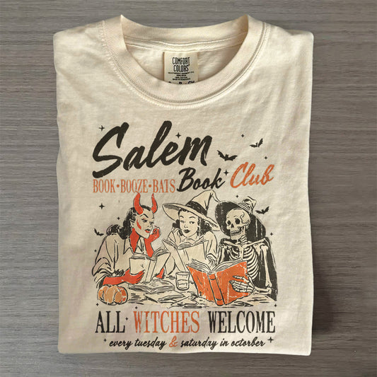 Salem Book Club T-Shirt, Comfort Colors Halloween Tee