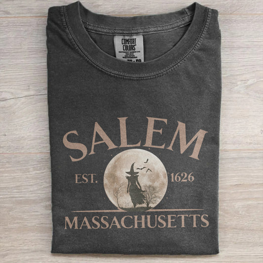 Spooky Season Comfort Colors® Halloween Tee- Salem Witch T-Shirt