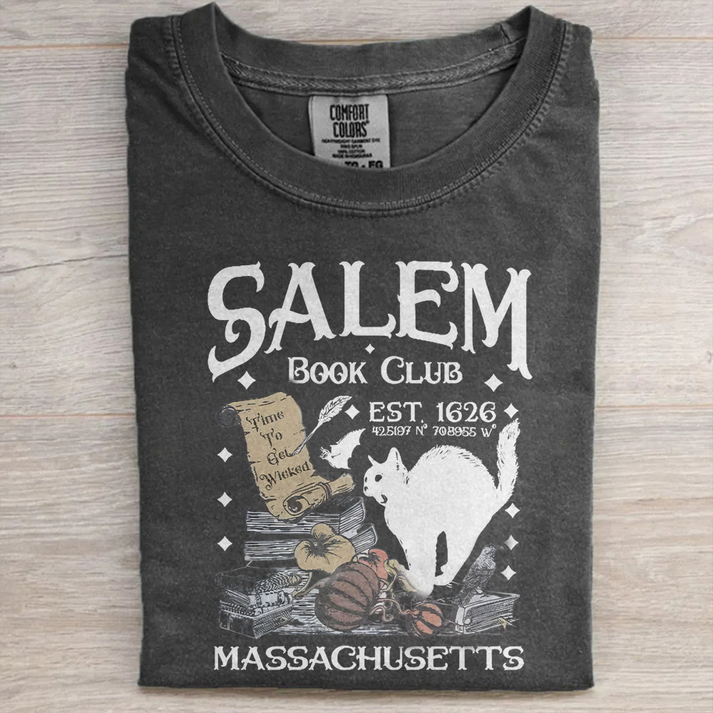 Salem Witches Vintage Halloween Shirt- Spooky Book Lover Tee