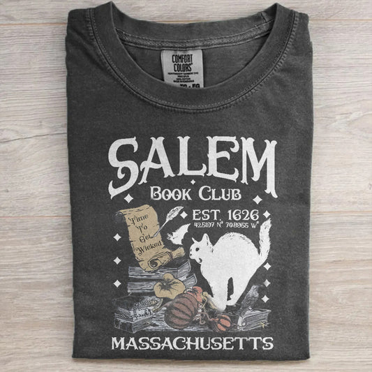 Salem Witches Vintage Halloween Shirt- Spooky Book Lover Tee