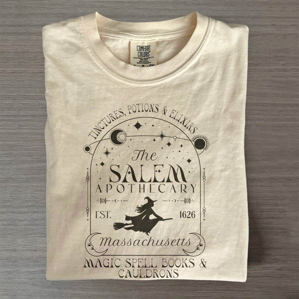 The Salem Apothecary Tee – Vintage Witch Halloween Shirt