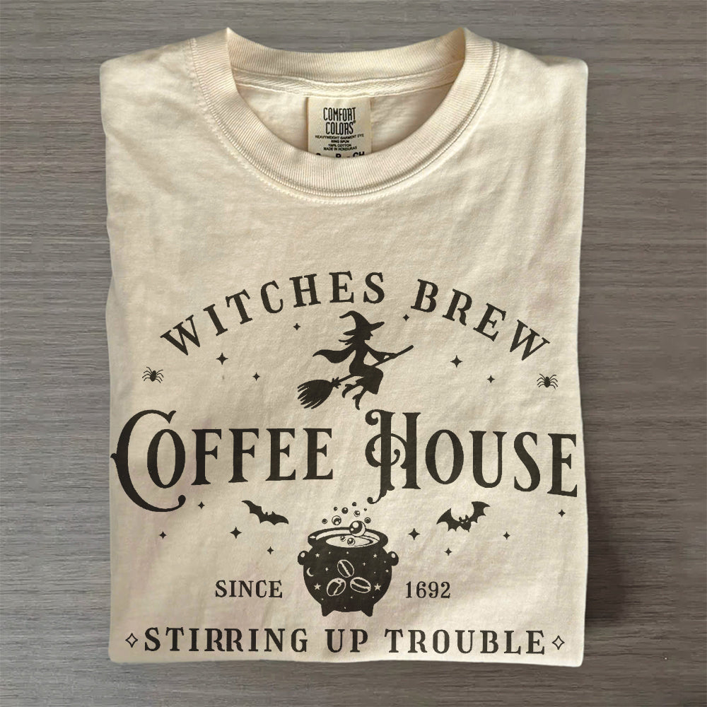 Witches Coffee House Vintage Salem Tee- Halloween Shirt