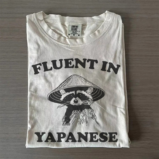 Fluent in Yapanese Graphic Tee- Anime Meme Shirt