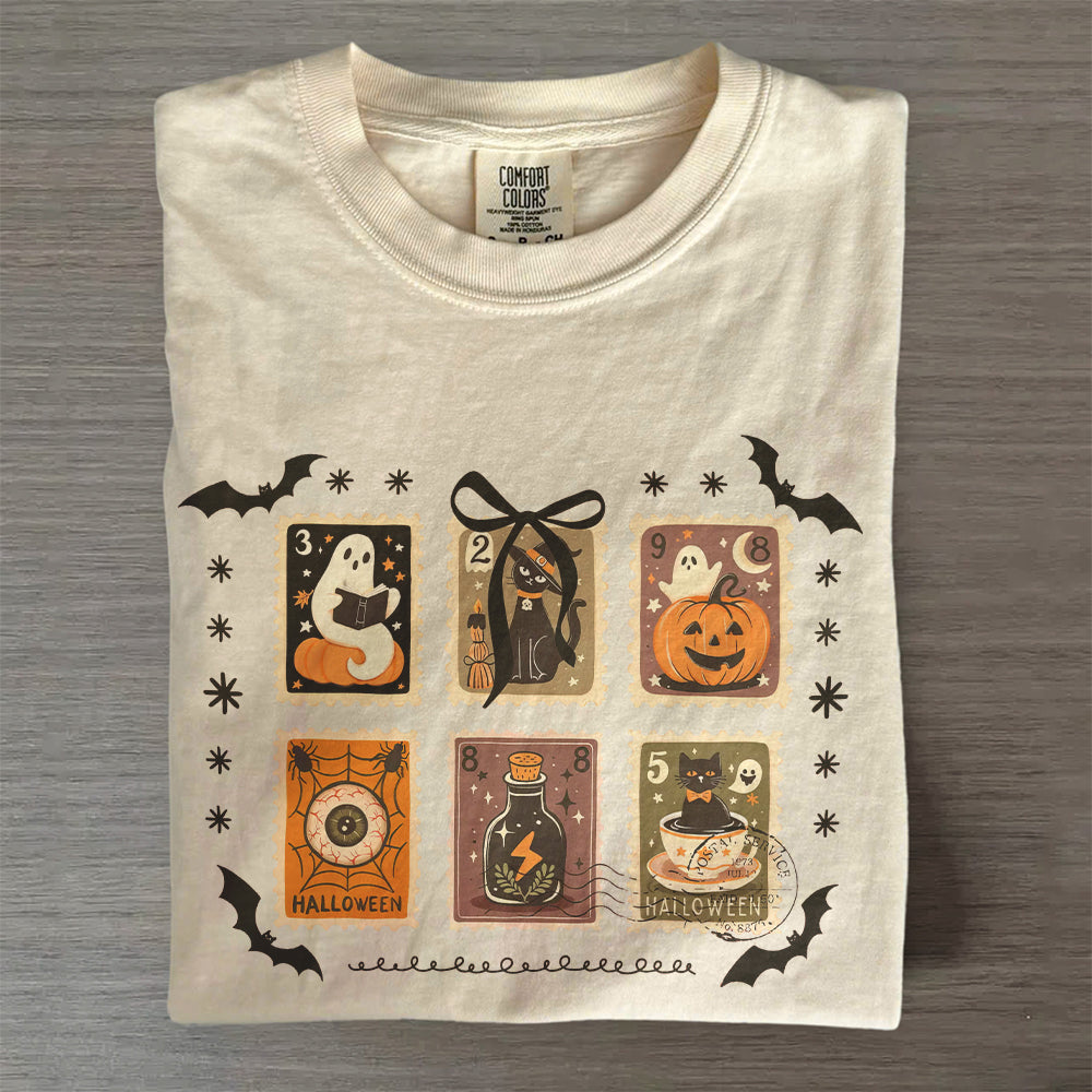 Retro Ghost Halloween Shirt – Comfort Colors® Fall Pumpkin Tee