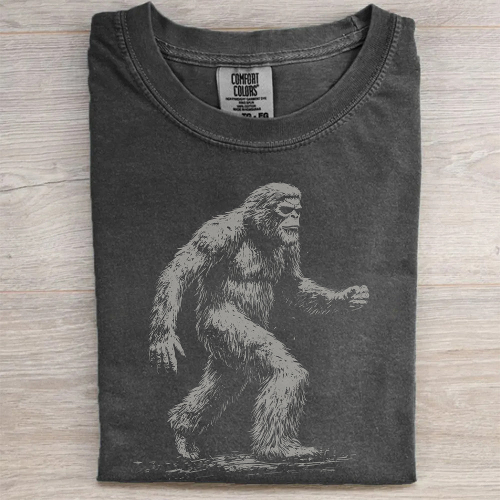 Cryptozoology Bigfoot Retro Graphic T-Shirt
