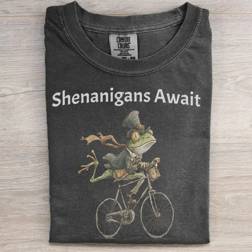Shenanigans Await Frog T-Shirt