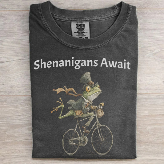 Shenanigans Await Frog T-Shirt