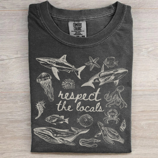 Retro Marine Animals T-Shirt