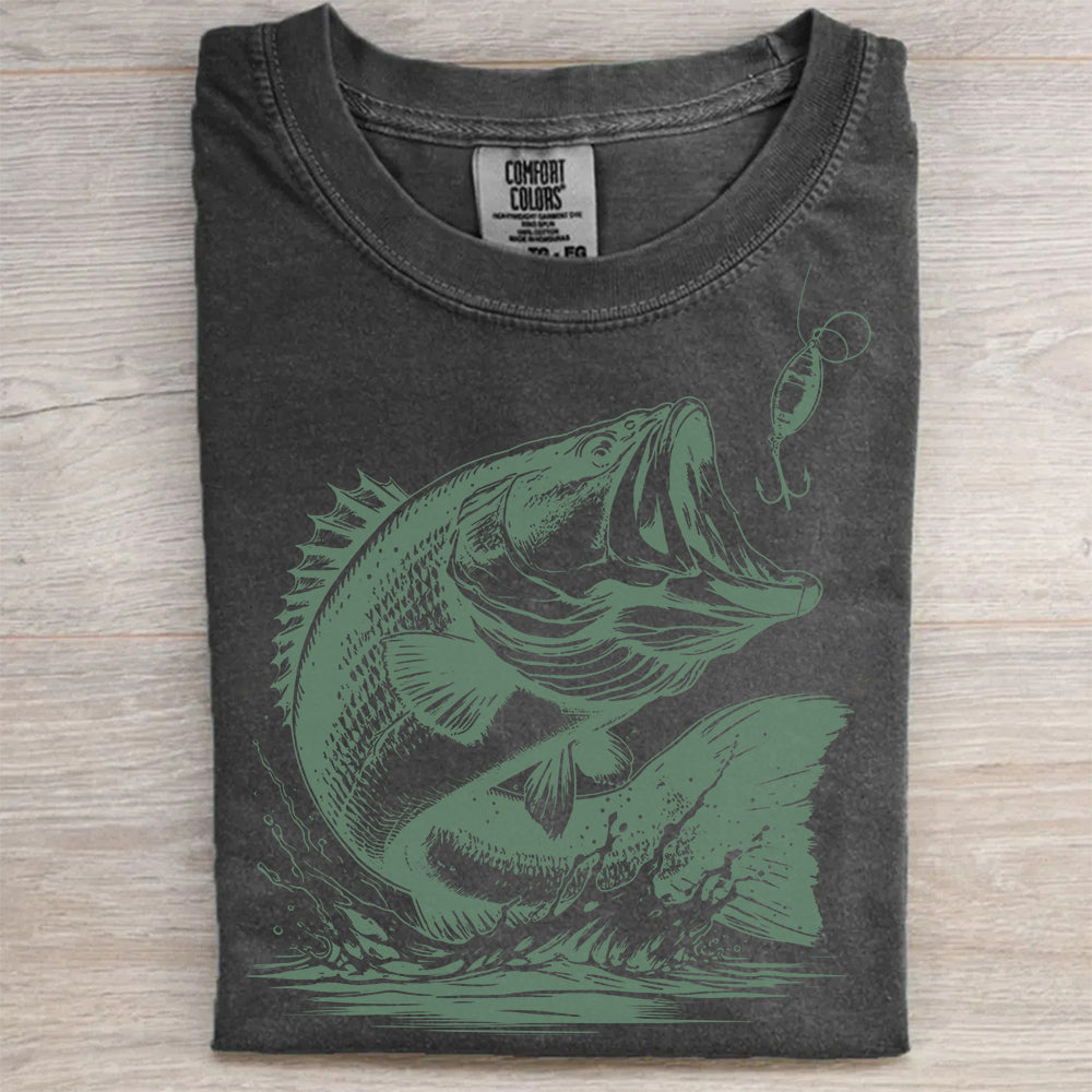 Vintage Fish Tattoo Style T-Shirt